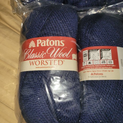 Patons classic wool yarn navy - patons,